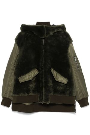 Giacca in shearling verde oliva BLANCHA | 24065350