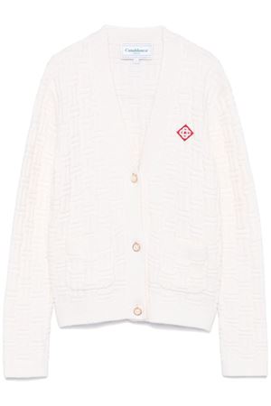 Column Stitch cardigan CASABLANCA | WF24KW71601WHITE