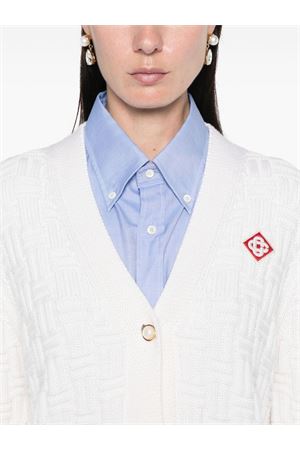 Column Stitch cardigan CASABLANCA | WF24KW71601WHITE