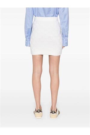 Column Stitch mini skirt CASABLANCA | WF24KW72601WHITE