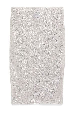 Silver-tone sequinned midi skirt CASABLANCA | WF24SK12301SILVER