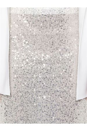 Silver-tone sequinned midi skirt CASABLANCA | WF24SK12301SILVER