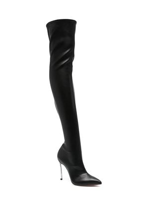 Black calf leather Blade boots CASADEI | 1T069Y100MC22749NERO