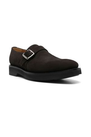 Coffee brown calf suede Westbury monk shoes CHURCH'S | EOC0579VRF0AAD