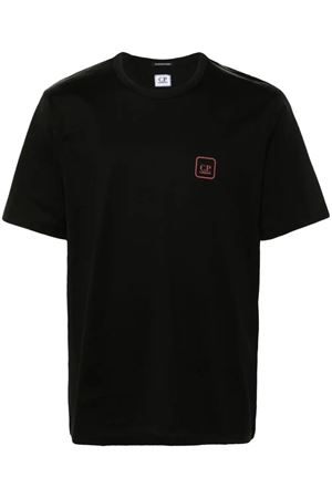 T-shirt in cotone jersey nero C.P.COMPANY | 17CLTS047A006370W999