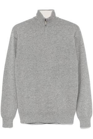 Polo in cashmere grigio CRUCIANI | UC4200110B12LZ0113