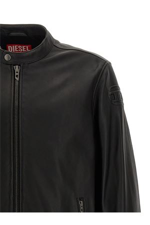 Giacca L-Carver in pelle di pecora nero DIESEL | A144360AJIR9XX