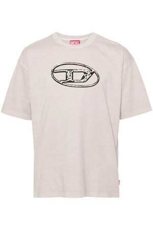 Oval D-appliqué cotton T-shirt DIESEL | A152690TJAY9CJ