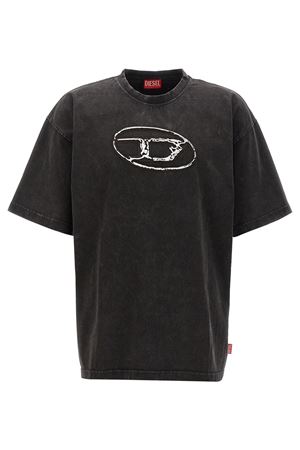 Oval D-appliqué cotton T-shirt DIESEL | A152690TJAY9XX