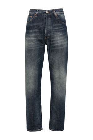 Blue stretch-cotton washed denim jeans DONDUP | DP776DS0354DIA8800