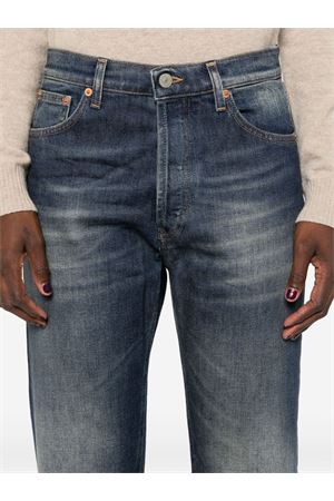 Blue stretch-cotton washed denim jeans DONDUP | DP776DS0354DIA8800