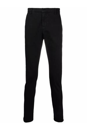 Black cotton chino trousers DONDUP | UP235GSE043UPTD999