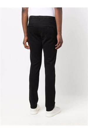 Black cotton chino trousers DONDUP | UP235GSE043UPTD999