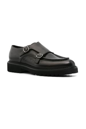 Black calf leather monk shoes DOUCAL'S | DU2738PHILUF236NN05.