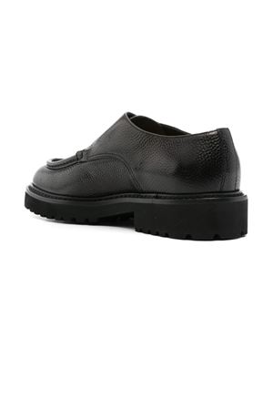 Black calf leather monk shoes DOUCAL'S | DU2738PHILUF236NN05.