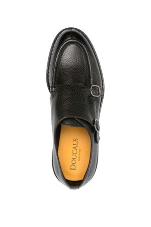 Black calf leather monk shoes DOUCAL'S | DU2738PHILUF236NN05.