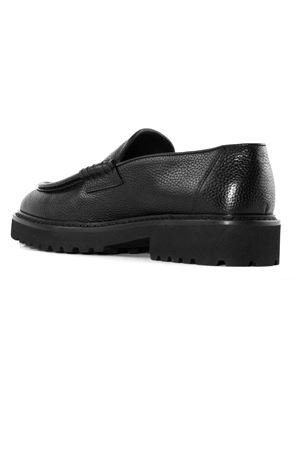 Black calf leather loafer DOUCAL'S | DU3348PHILUF236NN00.