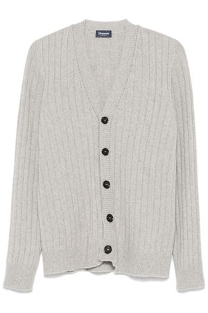 Grey cashmere-wool cardigan DRUMOHR | D7K109WR630