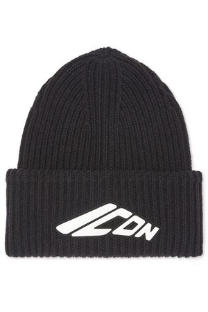 Icon-appliqué knitted beanie DSQUARED | KNM018701W02695M063