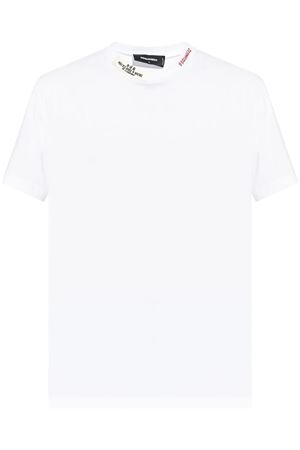 T-shirt in cotone bianco DSQUARED | S71GD1509D20020100