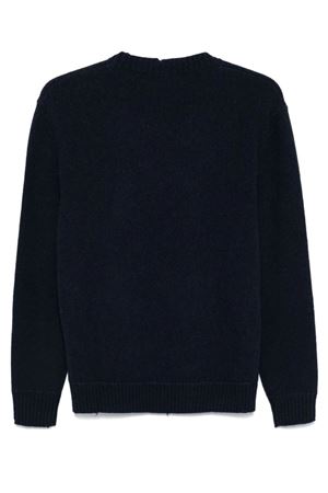 Maglione in misto cashmere e lana blu DSQUARED | S71HA1322D13069486