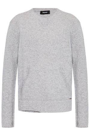 Grey wool-cashmere blend sweater DSQUARED | S71HA1322D13069859