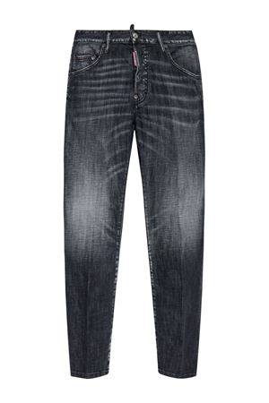 Black Brushed Steel Wash Tidy Biker jeans DSQUARED | S71LB1440S30357900