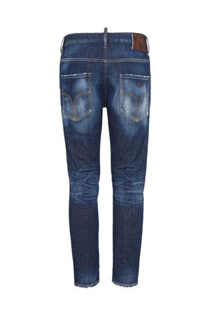 Jeans crop in cotone blu DSQUARED | S71LB1469S30872470