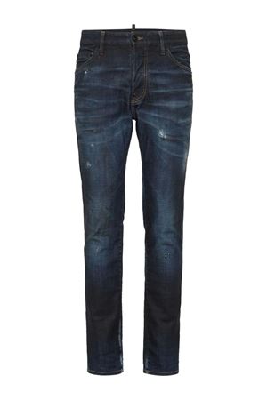 Jeans skinny in cotone blu navy DSQUARED | S71LB1471S30342470