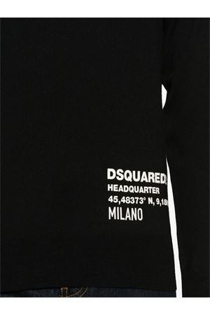 Maglione Ceresio 9 in lana nero DSQUARED | S74HA1482D13026900