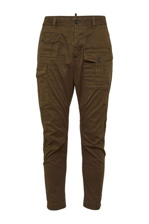 Cargo in cotone caffè DSQUARED | S74KB0818S39021697