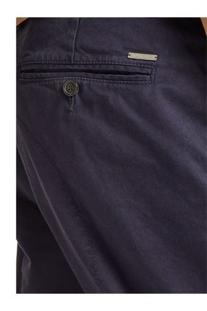 Blue Stretch Cotton Chinos Trousers DSQUARED | S74KB0819S39021476