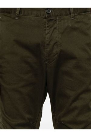 Dark green cotton blend Sexy tapered chino trousers DSQUARED | S74KB0819S39021697