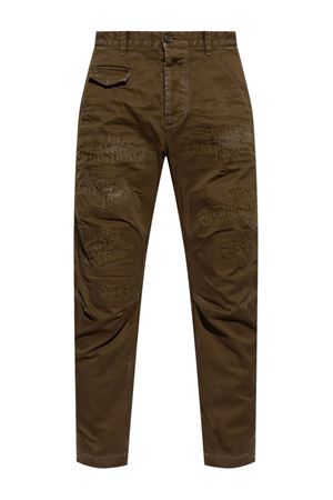 Pantaloni in cotone marrone DSQUARED | S74KB0951S39021728