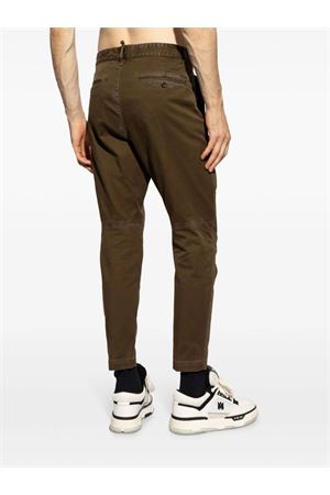 Pantaloni in cotone marrone DSQUARED | S74KB0951S39021728