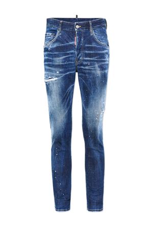 Dark Easy Wash Skater Jeans Blu DSQUARED | S74LB1556S30664470