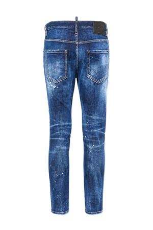 Dark Easy Wash Skater Jeans Blu DSQUARED | S74LB1556S30664470