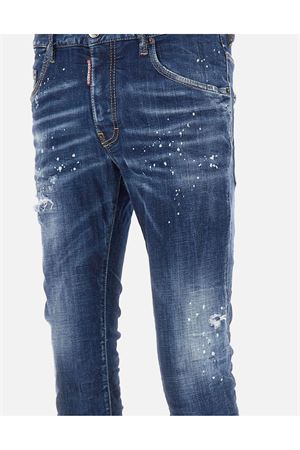 Dark Easy Wash Skater Jeans Blu DSQUARED | S74LB1556S30664470