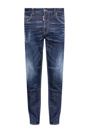 Jeans in denim di cotone blu DSQUARED | S74LB1591S30664470