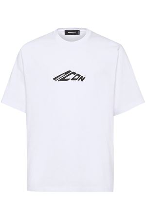 T-shirt in cotone bianco DSQUARED | S79GC0096D20033100