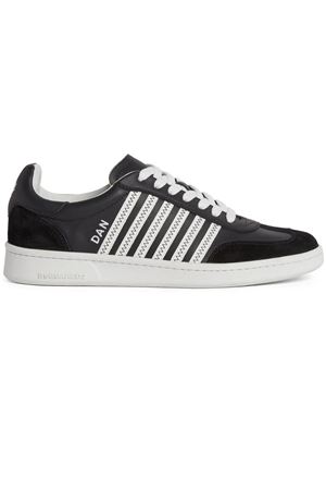 Black calf leather sneakers DSQUARED | SNM036401504118M063