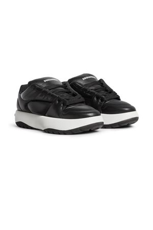 Black calf leather sneakers DSQUARED | SNM0393356055202124