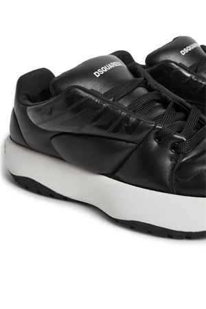 Black calf leather sneakers DSQUARED | SNM0393356055202124