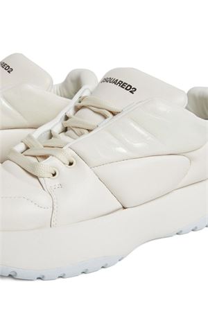 White calf leather sneakers DSQUARED | SNM039335605520M2712