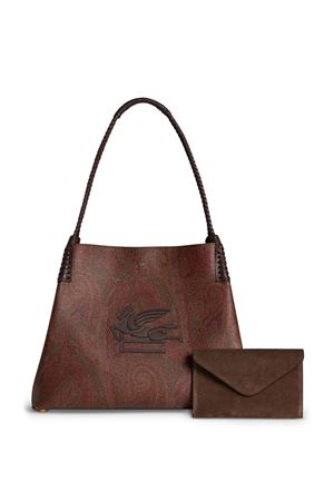 Brown medium Paisley Libra tote bag ETRO | WP1D0028AA060M0019