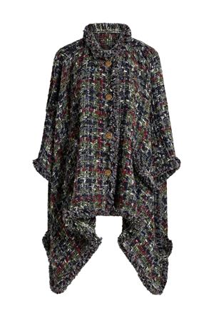 Wool-blend bouclé cape ETRO | WRBD000999TT902S9830