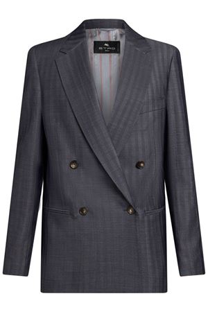 Dark grey wool jacket ETRO | WRCA003599TTB54B0711