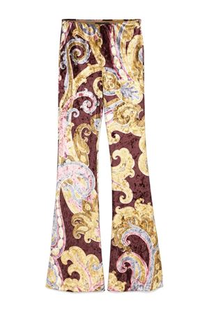 Multicolour velvet printed trousers ETRO | WREA002699IAS22X0826