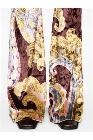 Multicolour velvet printed trousers ETRO | WREA002699IAS22X0826