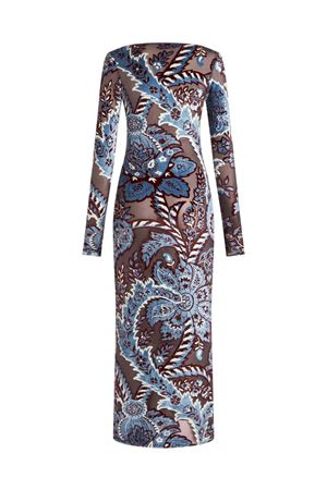 Tulle And Jacquard Velvet Dress ETRO | WRHA019999JJD03S9880